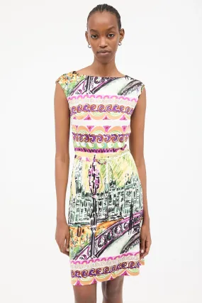 2012 Le Voyageur Silk Printed Dress