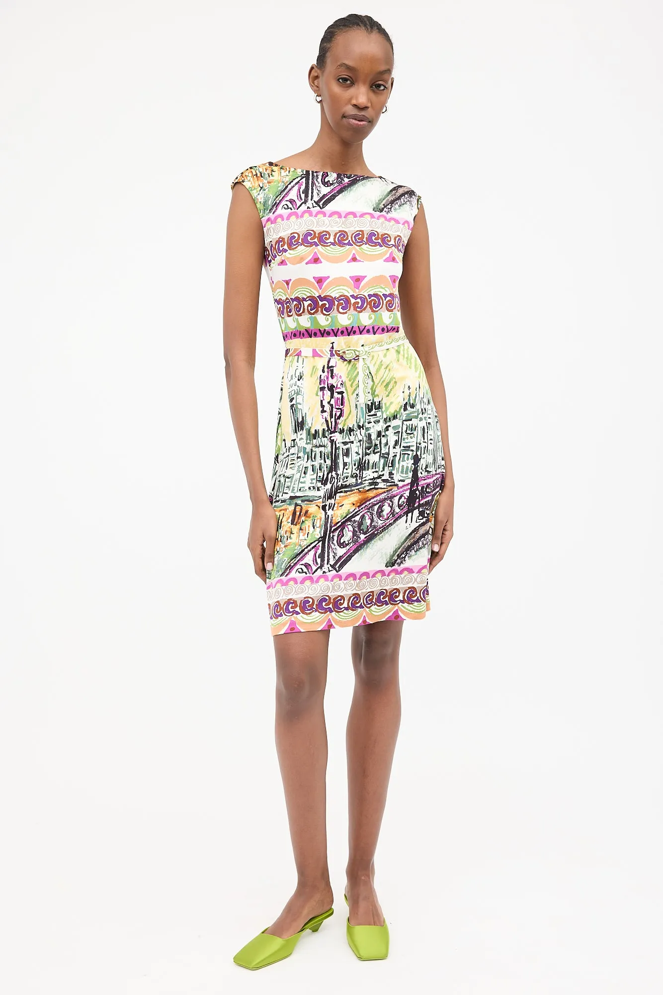 2012 Le Voyageur Silk Printed Dress