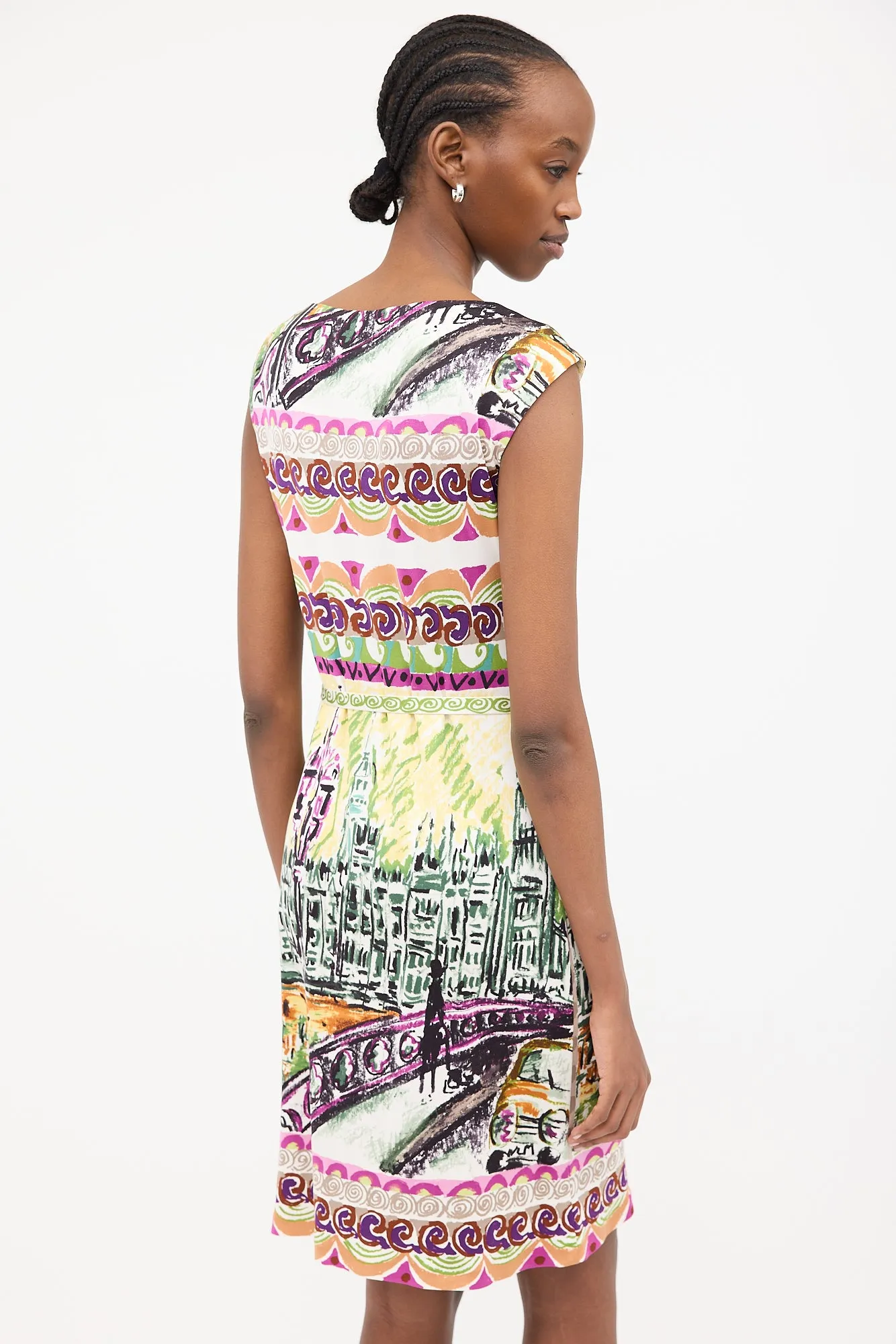 2012 Le Voyageur Silk Printed Dress