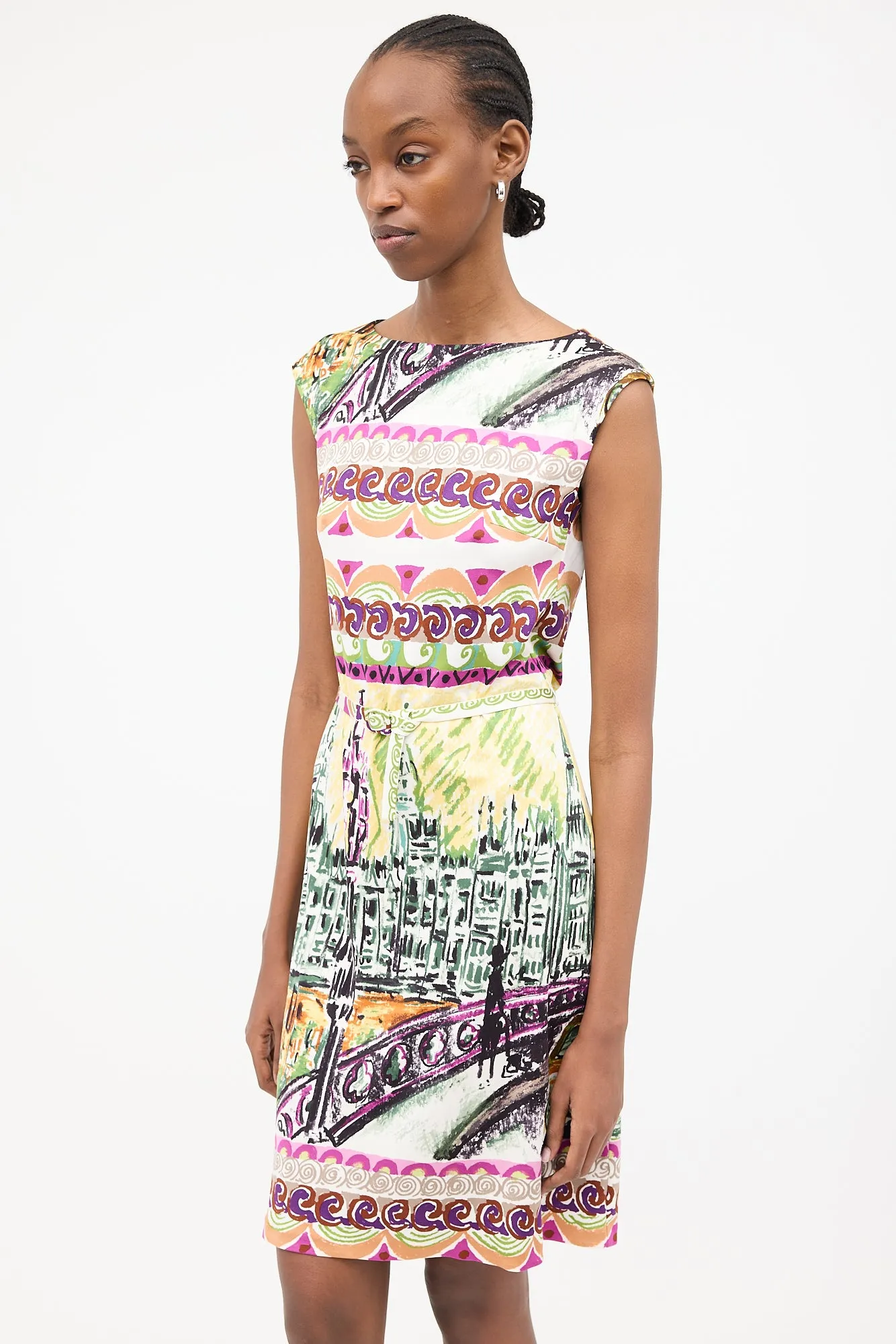 2012 Le Voyageur Silk Printed Dress