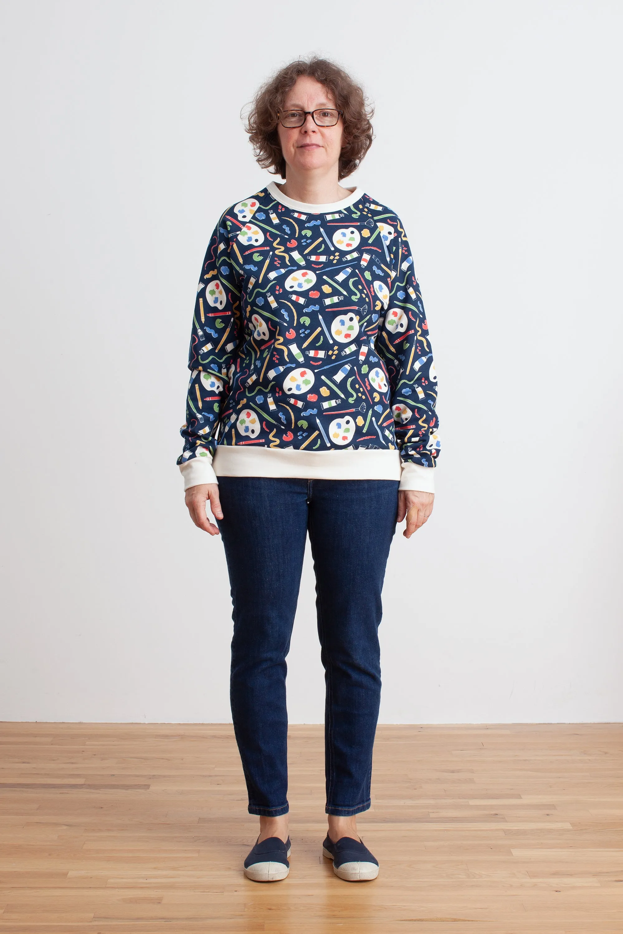 Adult Sweatshirt - Art Supplies Night Sky