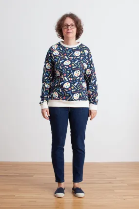 Adult Sweatshirt - Art Supplies Night Sky