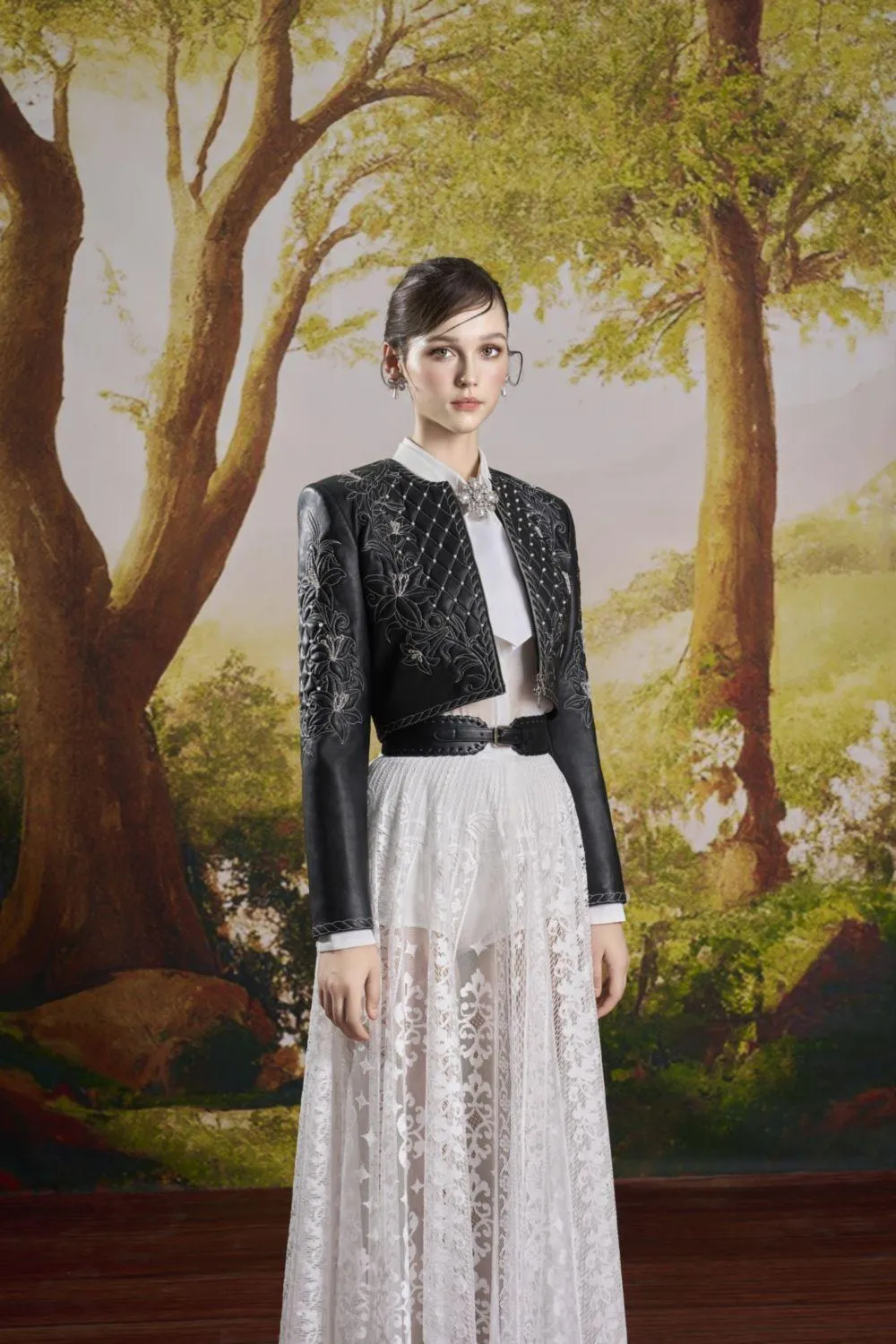 Agnes Straight Cuff Sleeved Silk Shirt