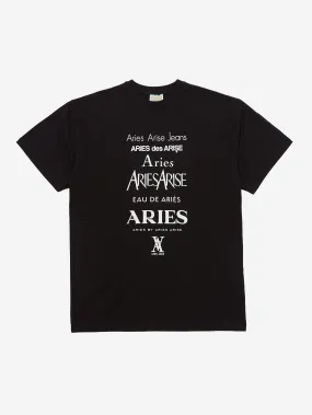 Aries Perfume Short Sleeve T-Shirt - Black