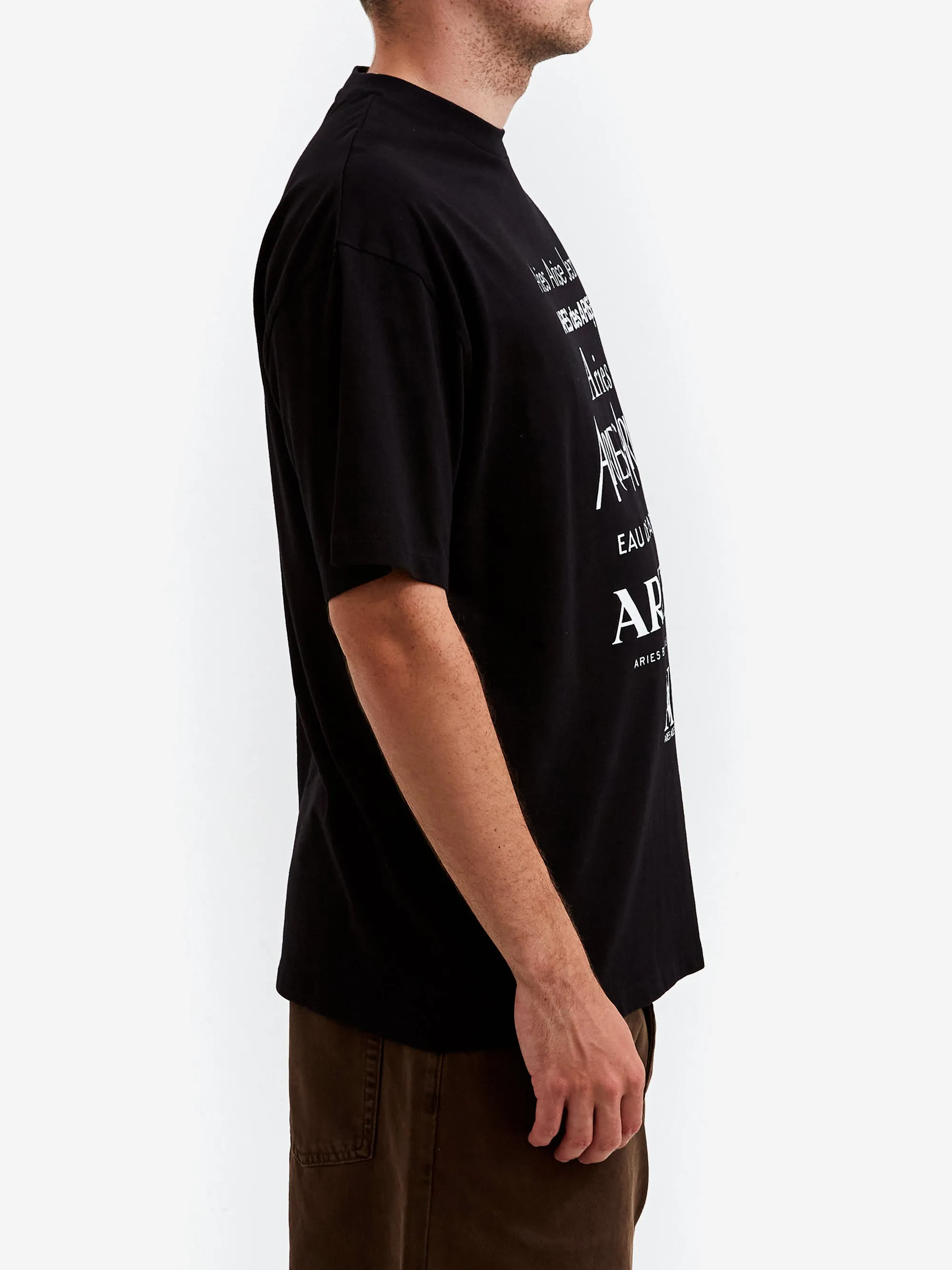 Aries Perfume Short Sleeve T-Shirt - Black