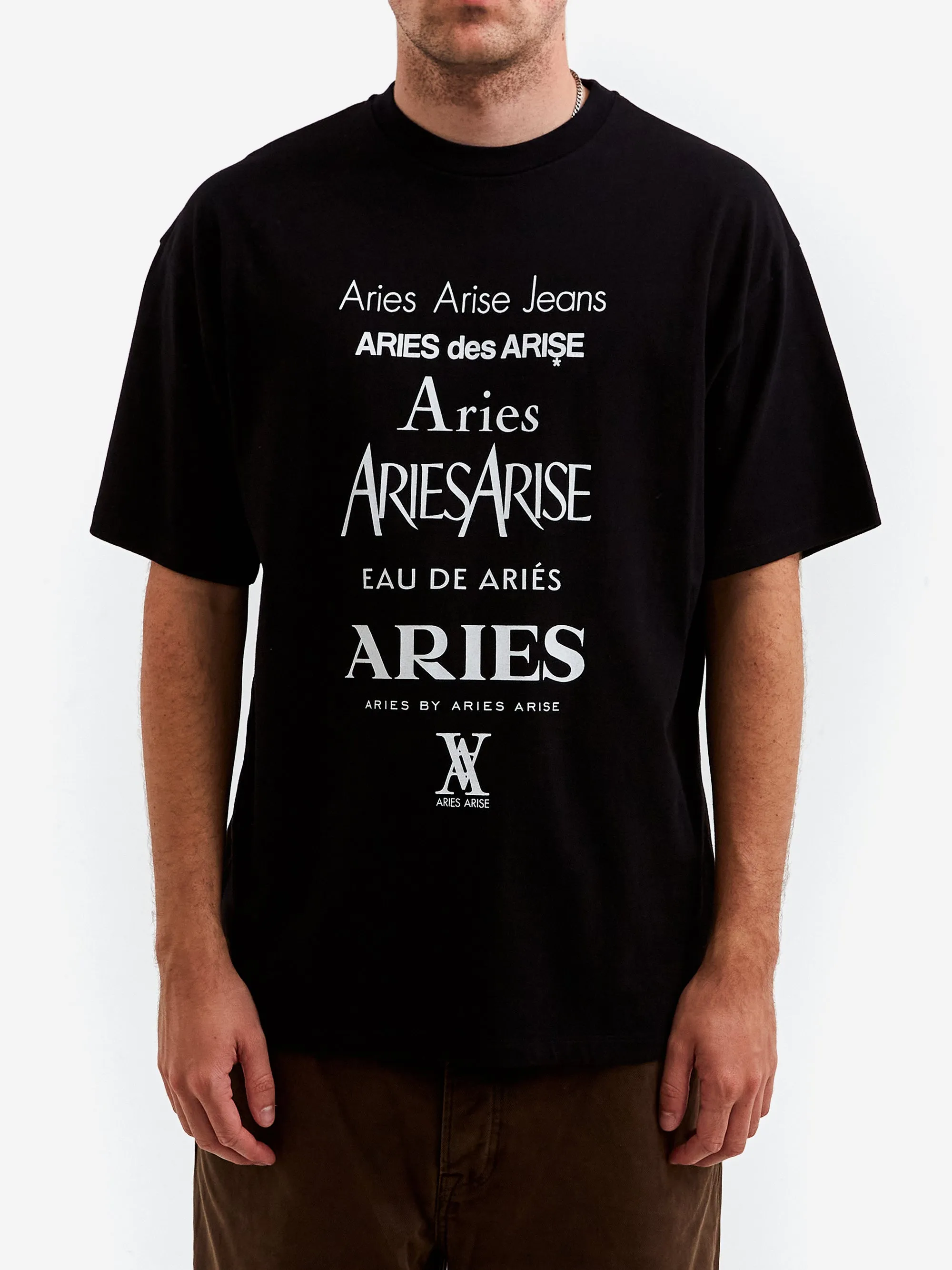 Aries Perfume Short Sleeve T-Shirt - Black