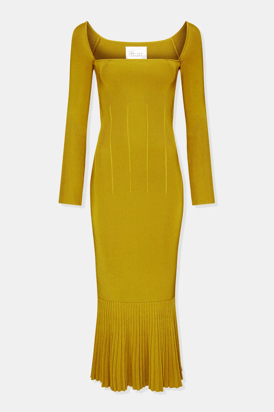 Atalanta Long Sleeved Dress - Citrus