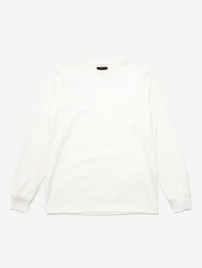 Beams Plus Longsleeve Pocket T-Shirt 40/2 - White