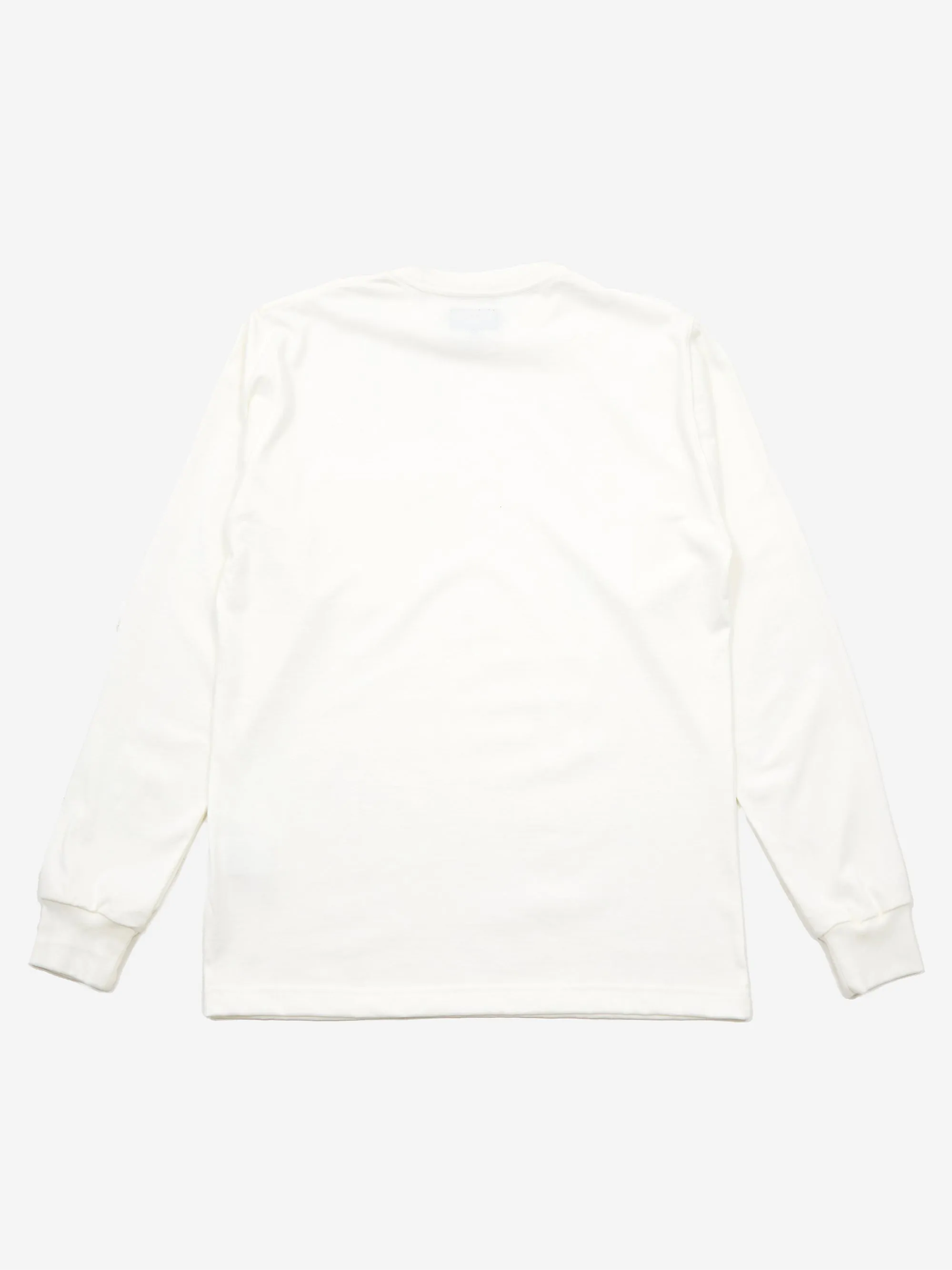 Beams Plus Longsleeve Pocket T-Shirt 40/2 - White