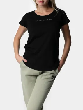 Bedazzled House of Eleven Black Tee