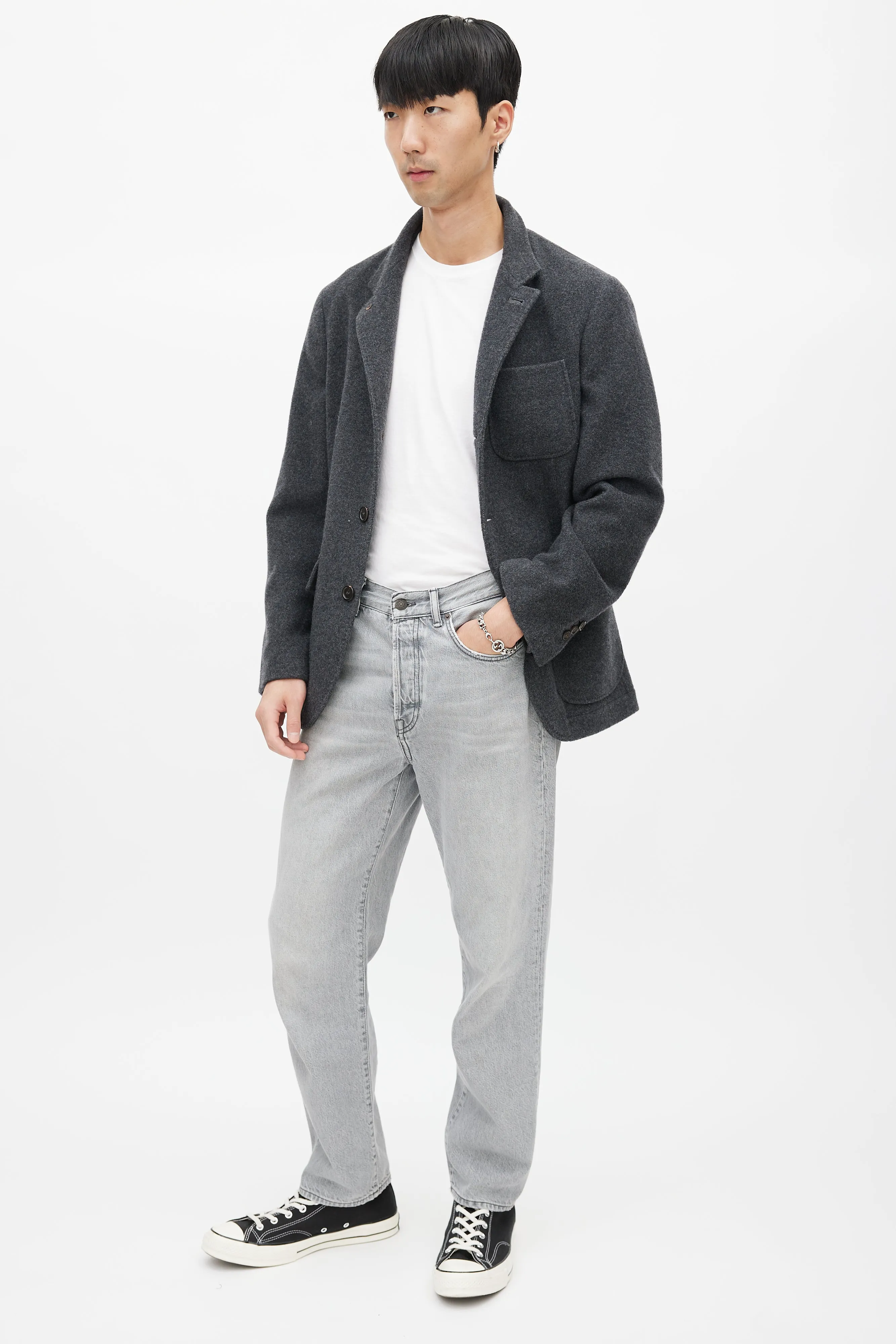 Blå Konst Grey Denim Jeans