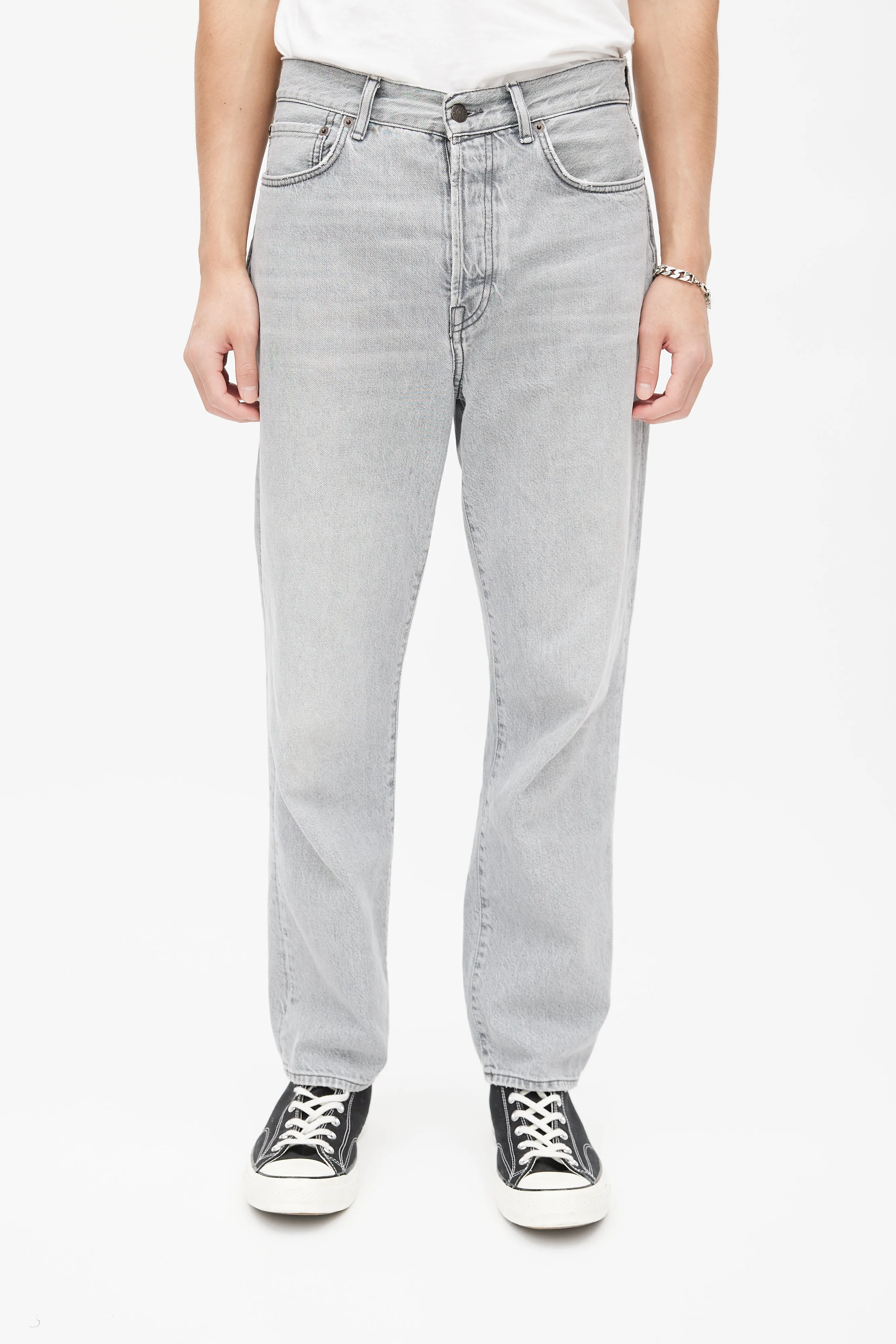 Blå Konst Grey Denim Jeans