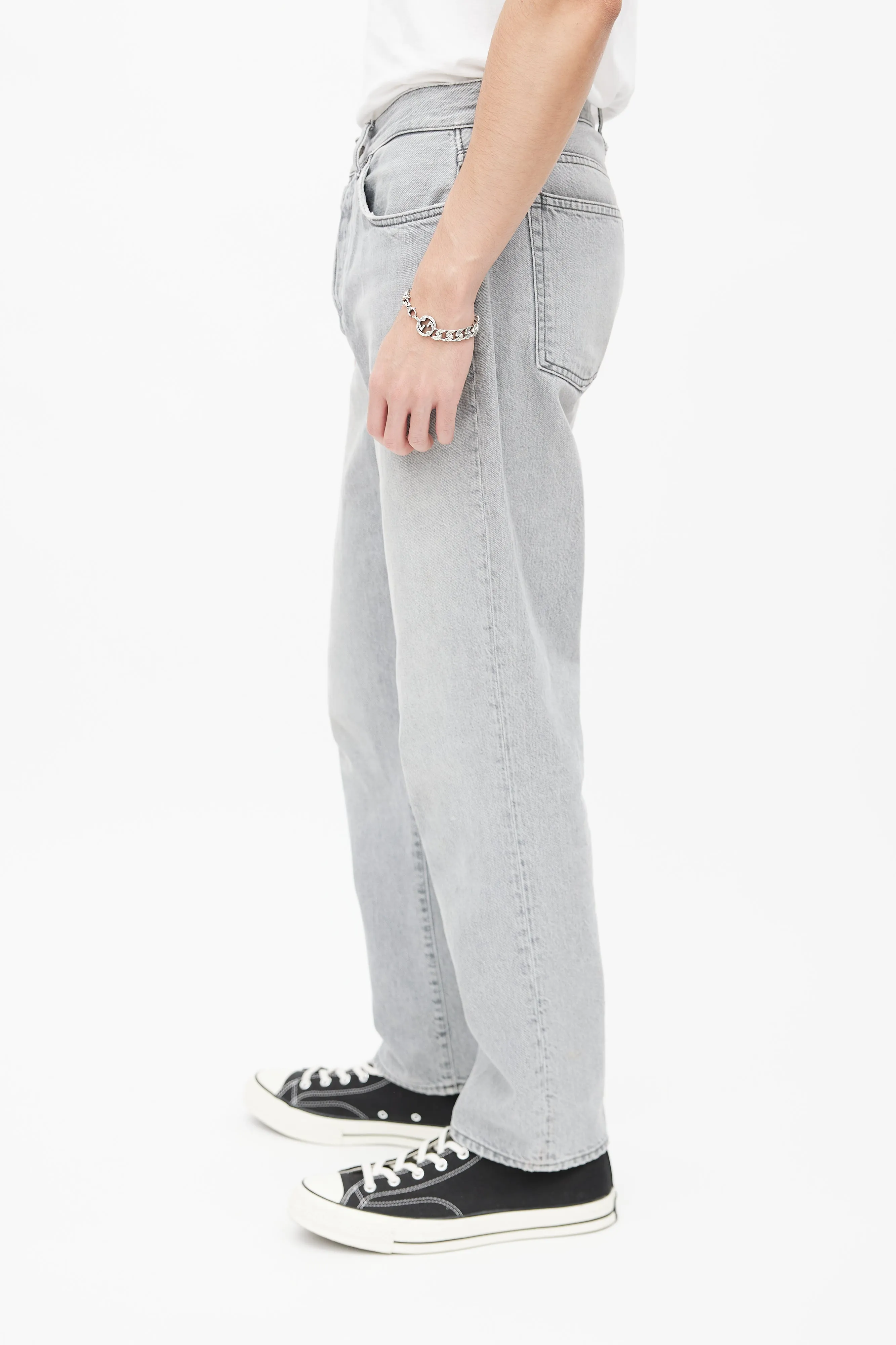Blå Konst Grey Denim Jeans