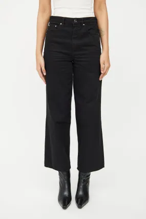 Black Wash Wide Leg Jean