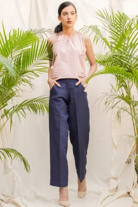 Blue linen Trousers