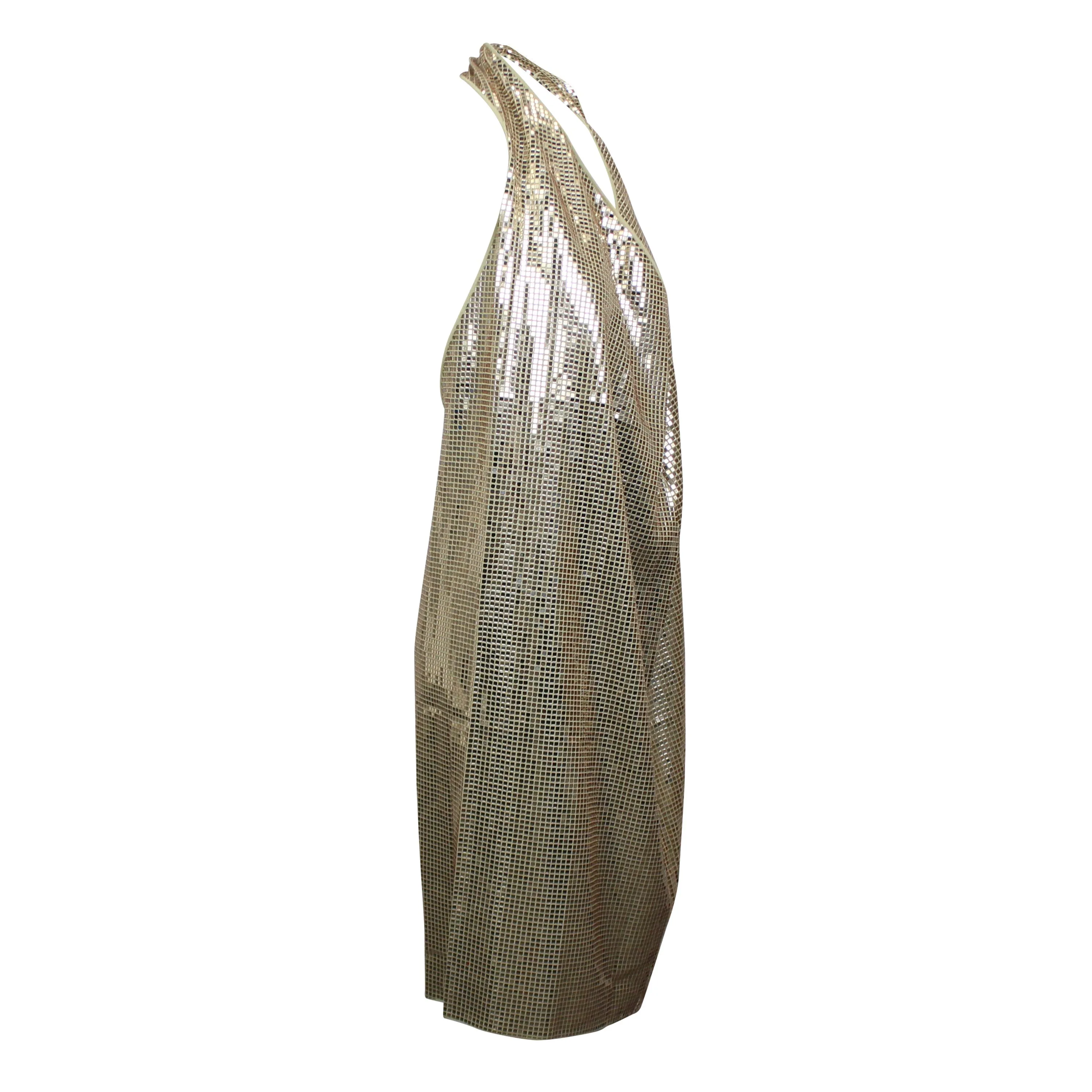 Bottega Veneta Sequin Dress - Gold