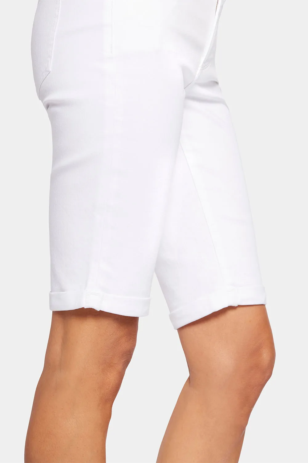 Briella 11 Inch Denim Shorts - Optic White
