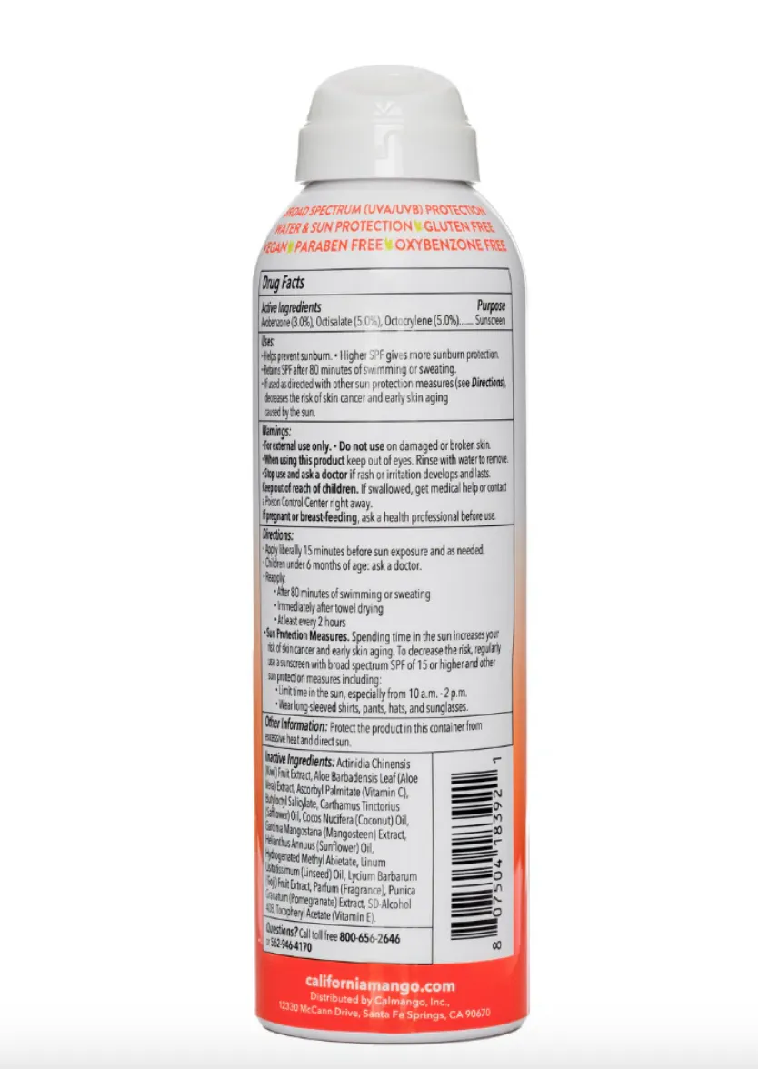 California Mango SPF 50 Sunscreen