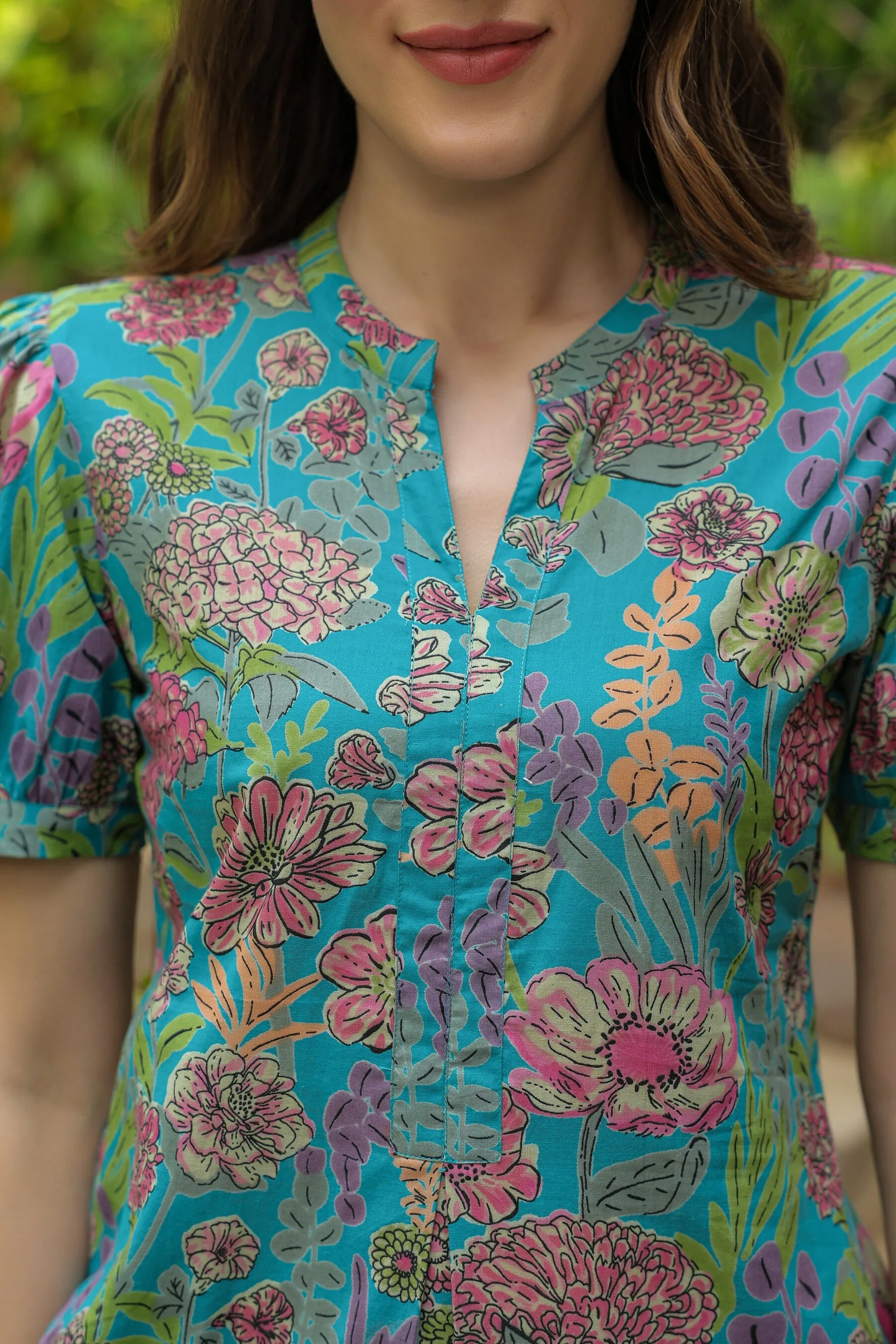 Caribbean escape cotton co-ord set