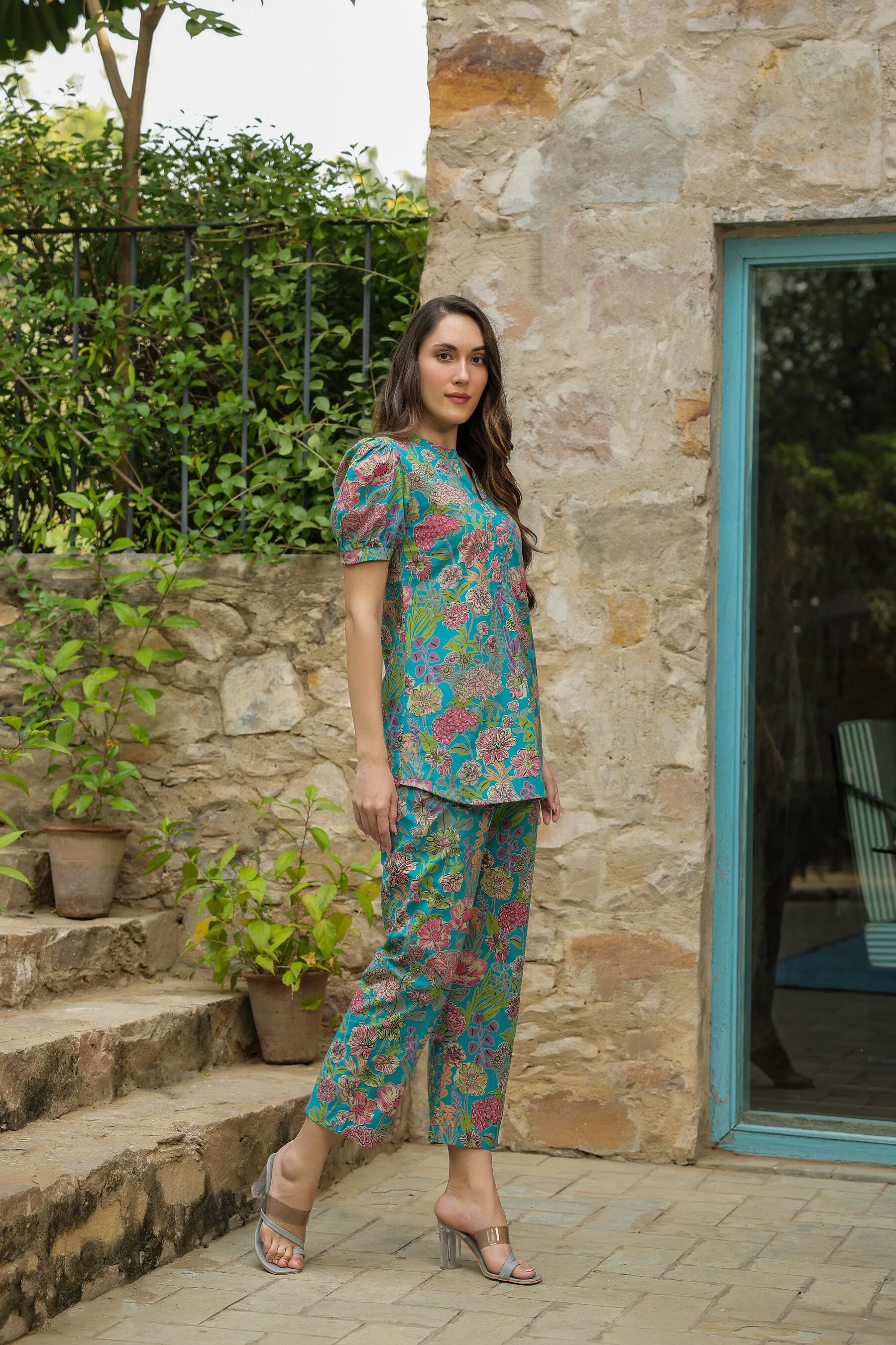 Caribbean escape cotton co-ord set