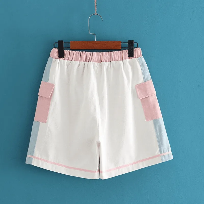 Cartoon Rabbit Embroidery Cotton Short