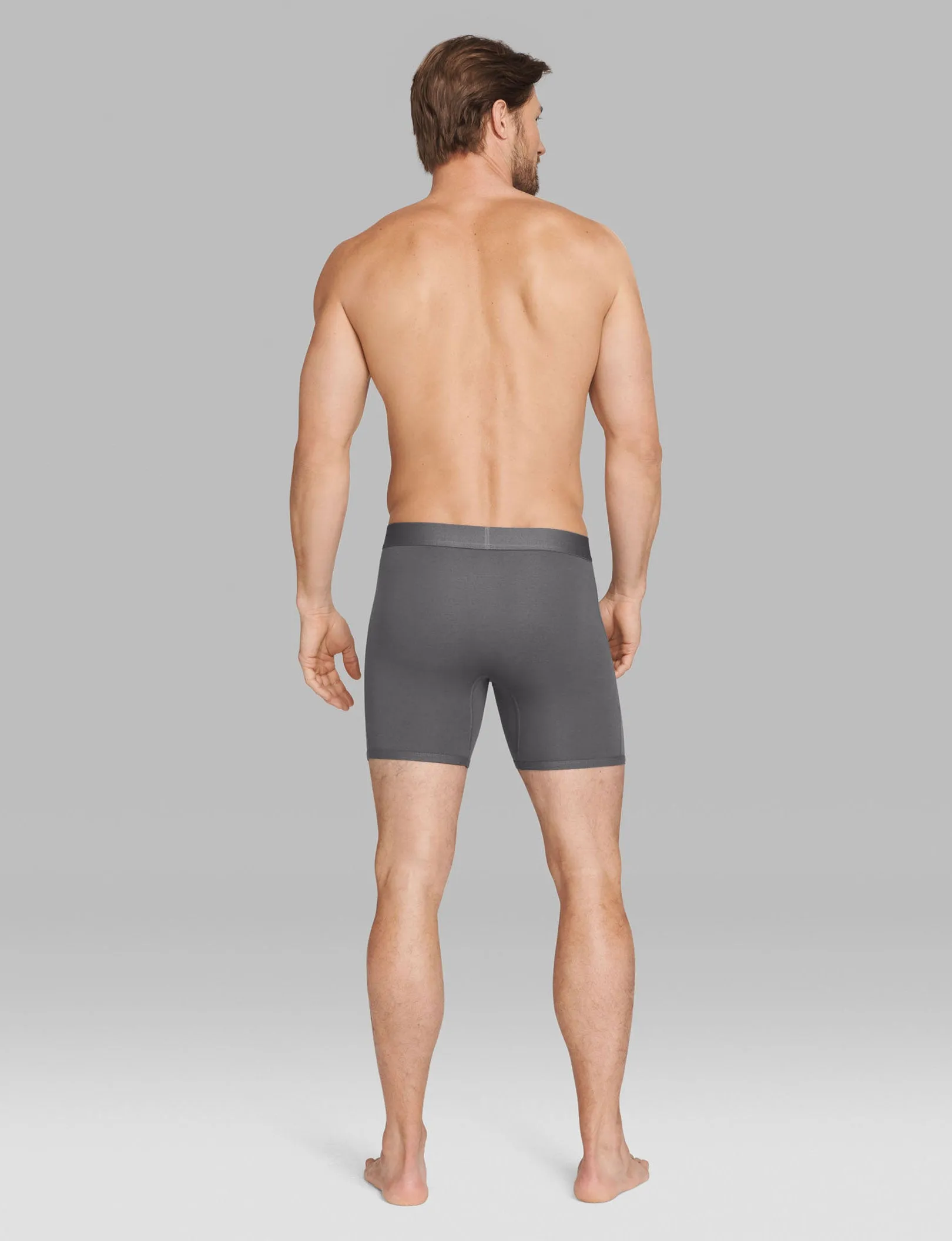 Cool Cotton Mid-Length Boxer Brief 6" (6-Pack)