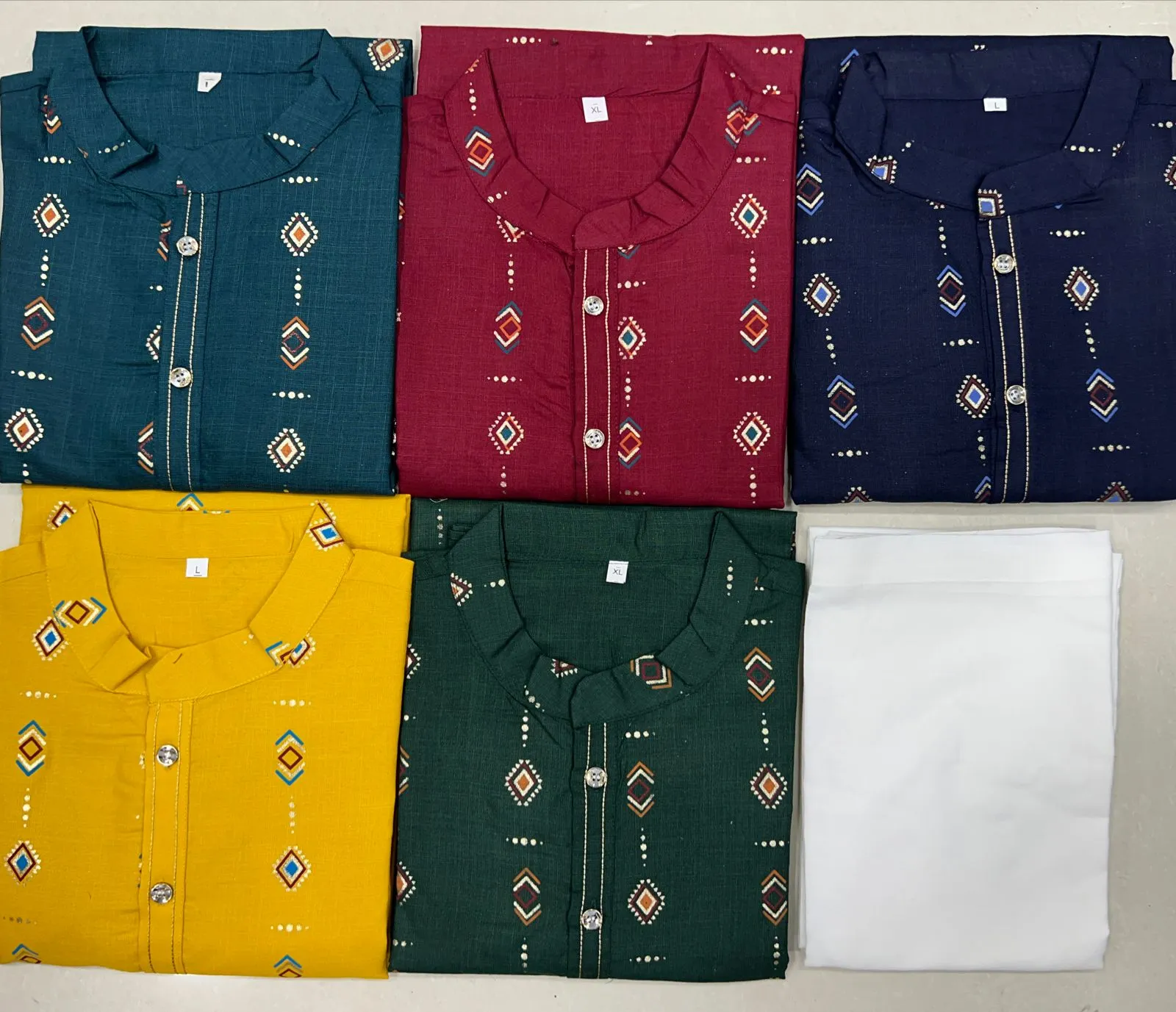 Couple Twinning Dresses Kurta Pajama & Kurti Pants With Dupatta Combo Set