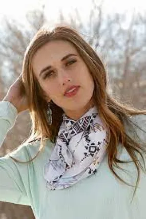 CRUEL WESTERN PRINT WILD RAG (CREAM)