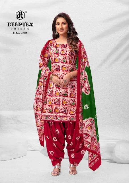 Deeptex Batik Plus Vol 23 Cotton with Printed Regular wear Dress material collection (380x10)