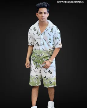 Disneyy Micky Dual Shade Shorts Set - Combo