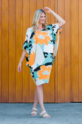 FINAL SALE Miracle Dress in Blossom Leopard