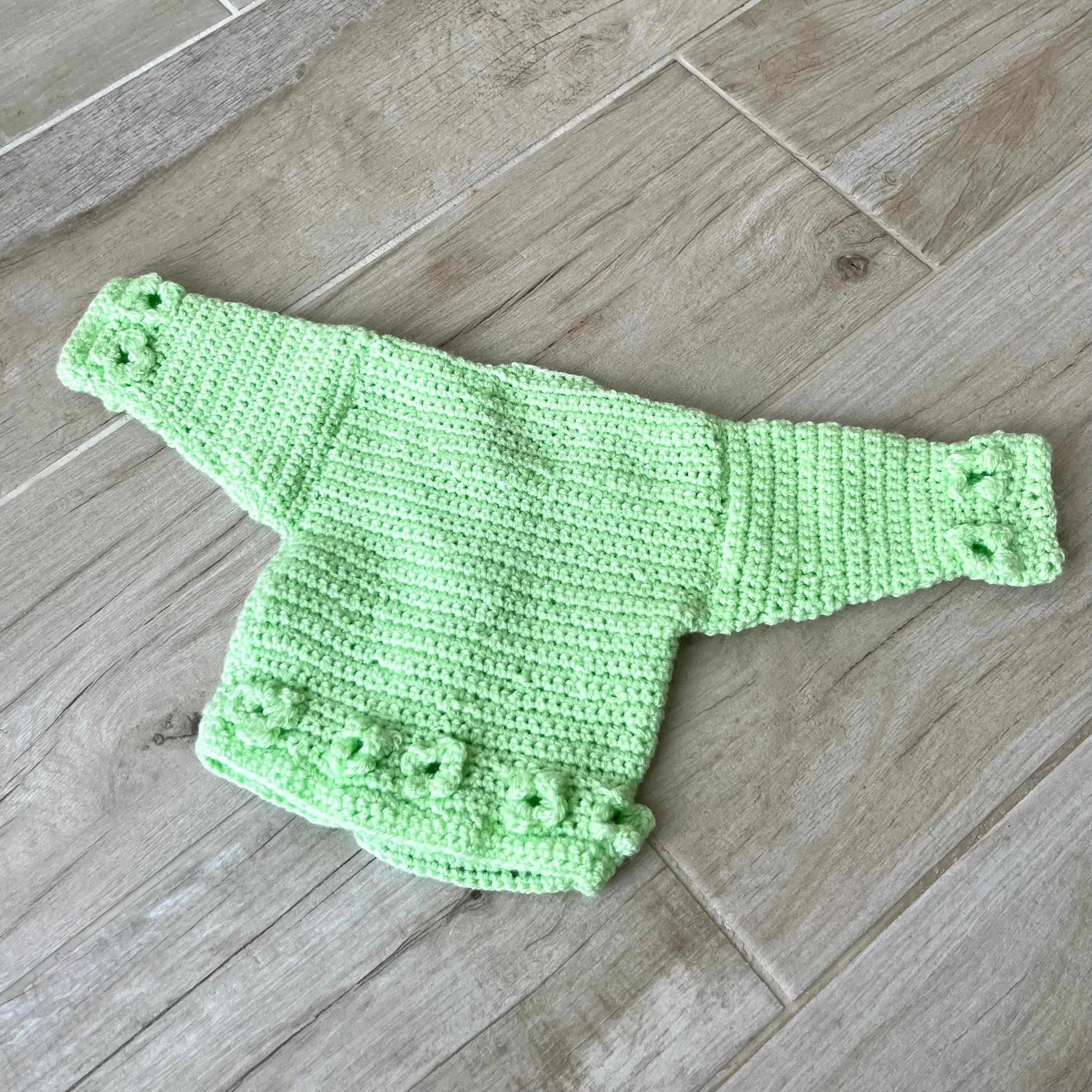 Green Baby Cardigan