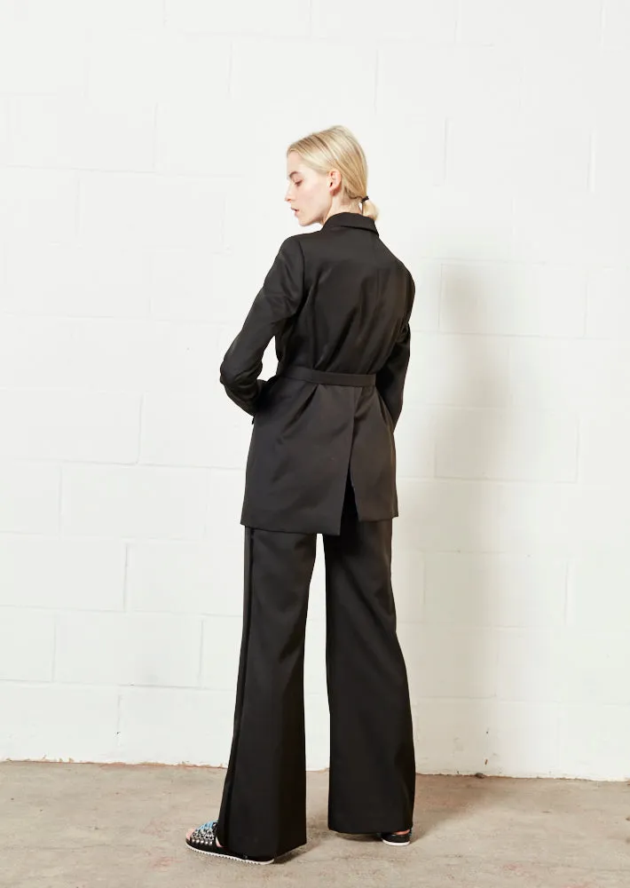 House of Holland Black Wide Leg Trouser
