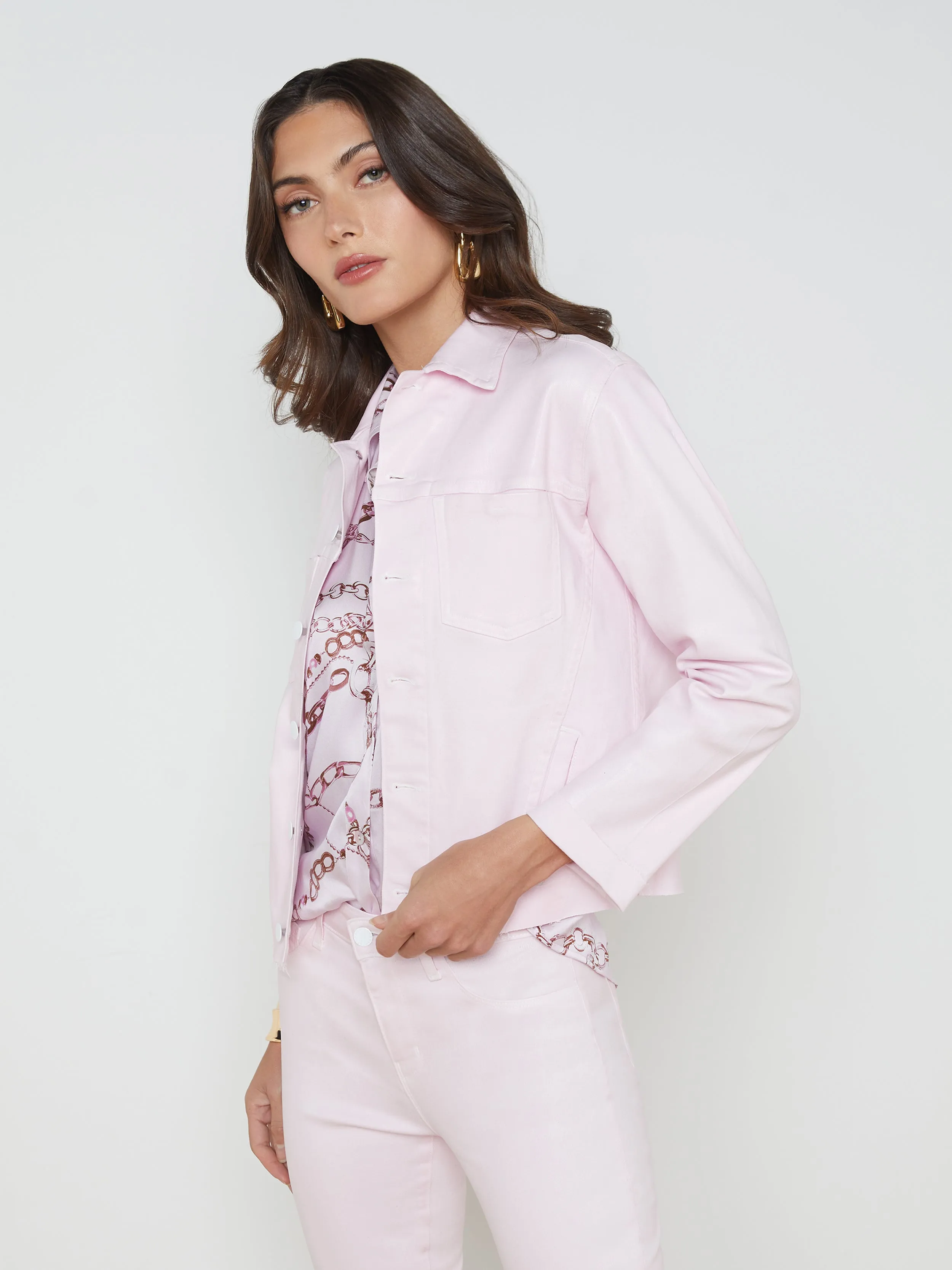 Janelle Coated Denim Jacket