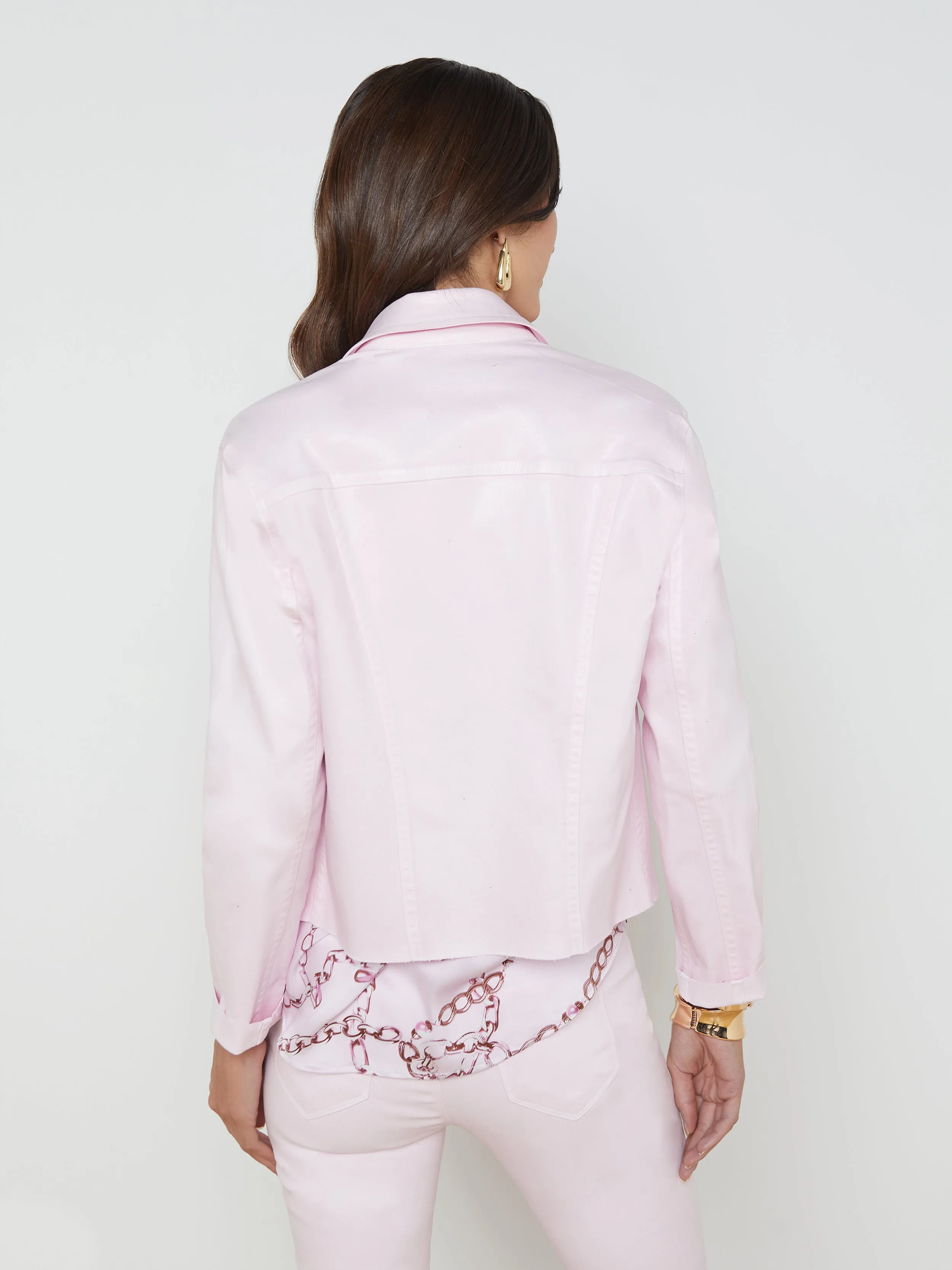 Janelle Coated Denim Jacket