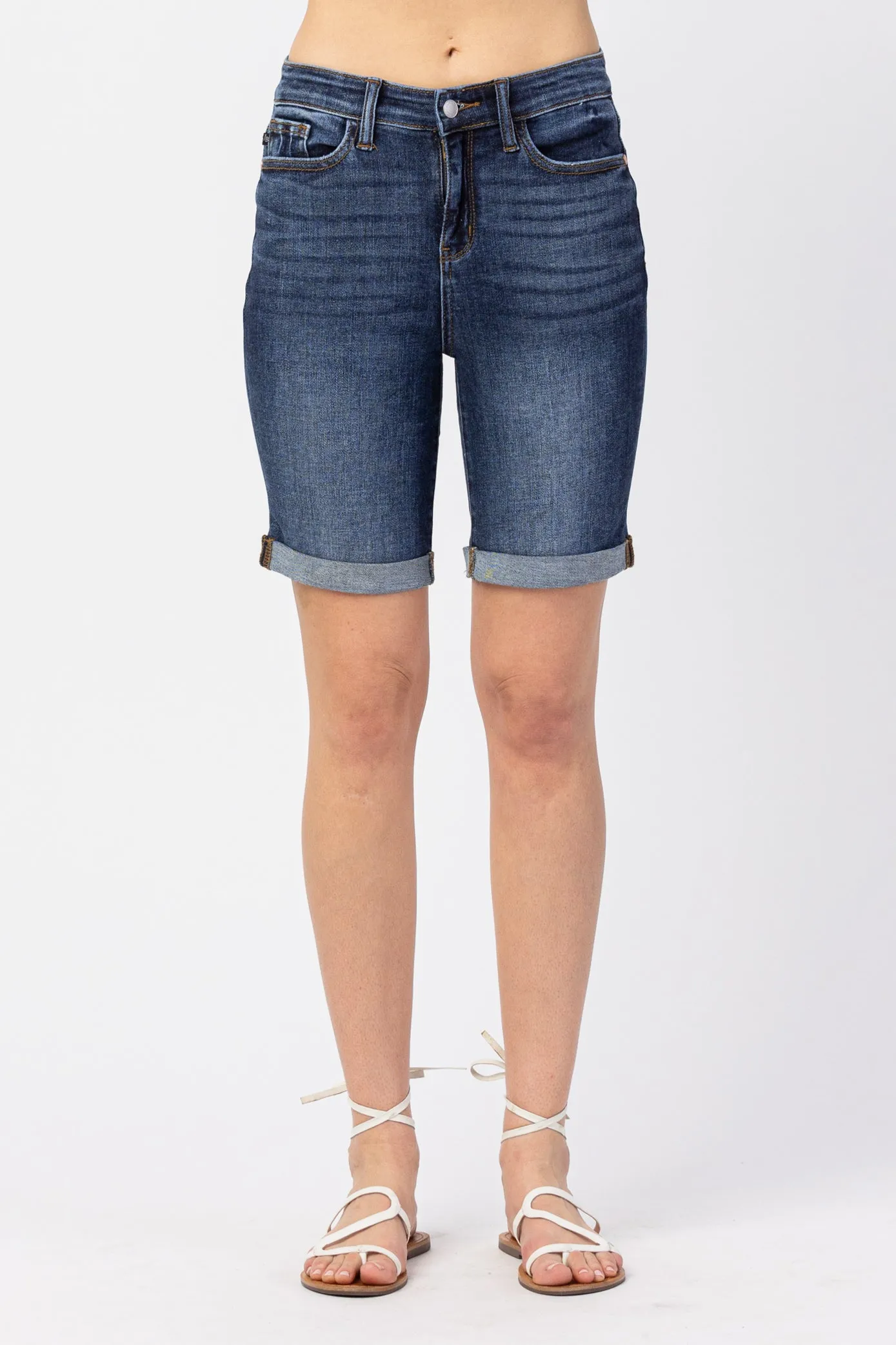 Kimmy Cuffed Bermuda Shorts