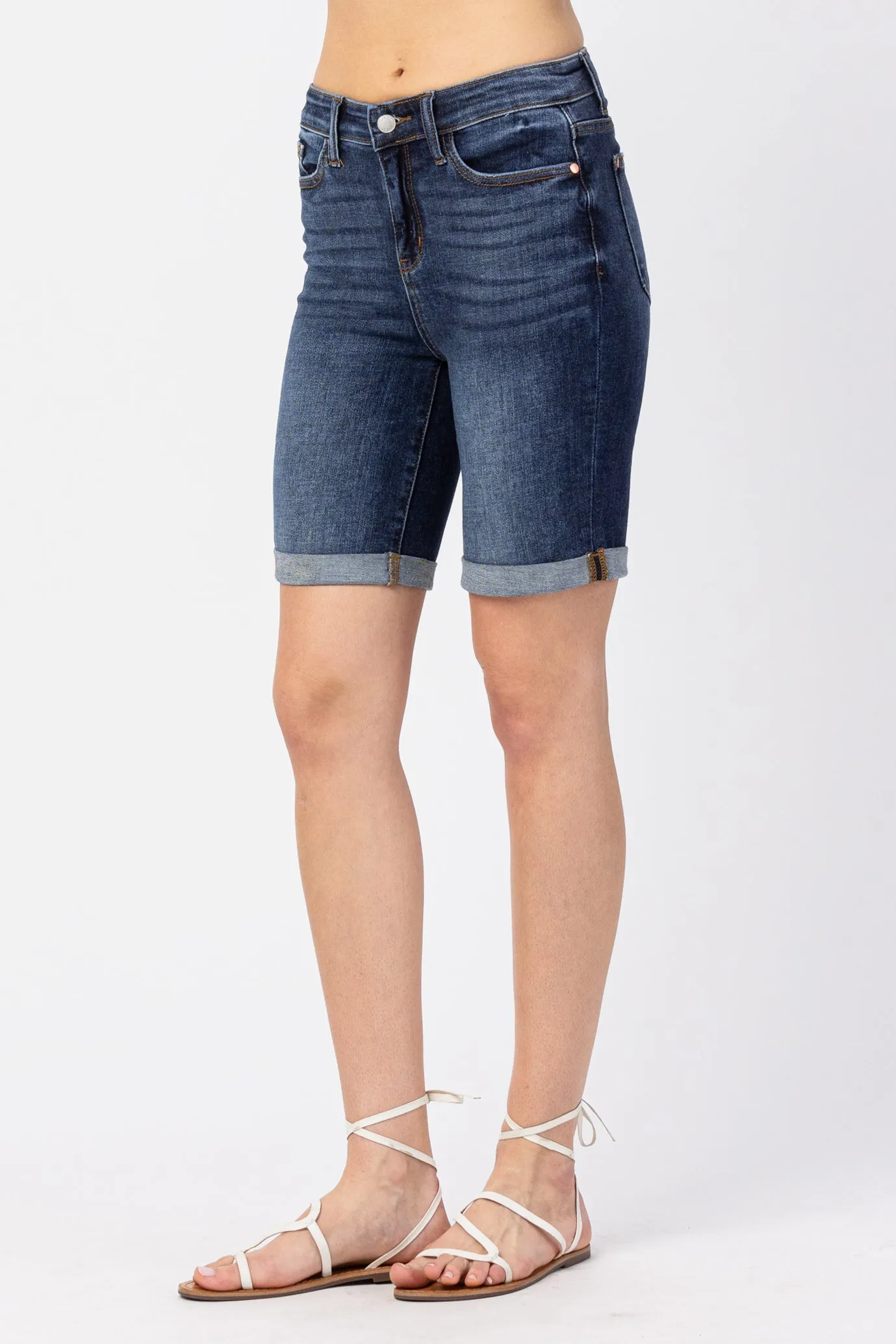 Kimmy Cuffed Bermuda Shorts