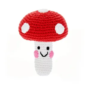 Knitted Mushroom Rattle