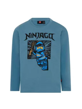 LEGO NINJAGO t-shirt with print-LWTAYLOR613-531 Light Blue