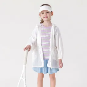 MARC & JANIE Girls  Lightweight Hooded Sun Protection Jacket 240828