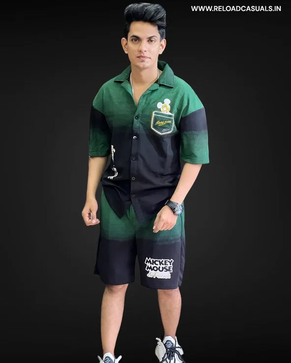 Micky Dual Color Shorts Set - Combo