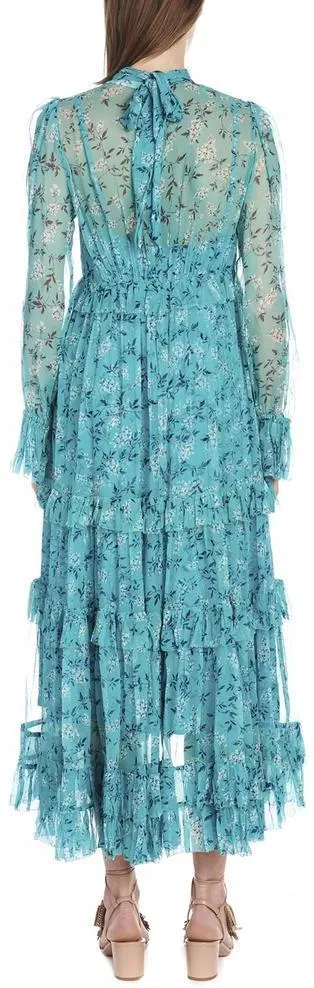 'Moncur' Gathered Frill Dress