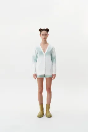 NARVI "SPRAY PAINTED" OVERSIZED CARDIGAN WITH DETACHABLE SLEEVES