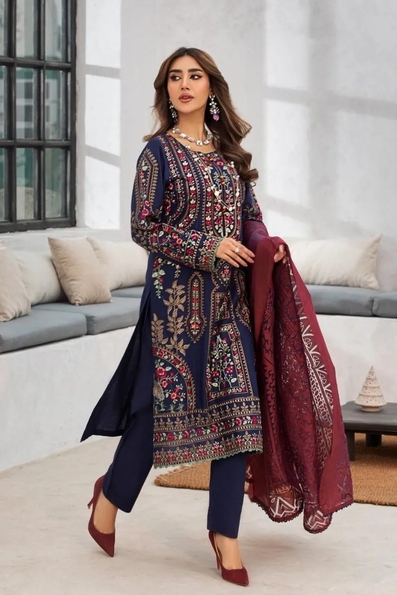 Parishey Embroidered 3 Piece Pakistani Suit PAR11
