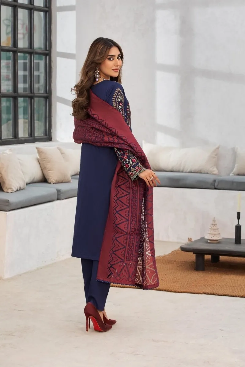 Parishey Embroidered 3 Piece Pakistani Suit PAR11