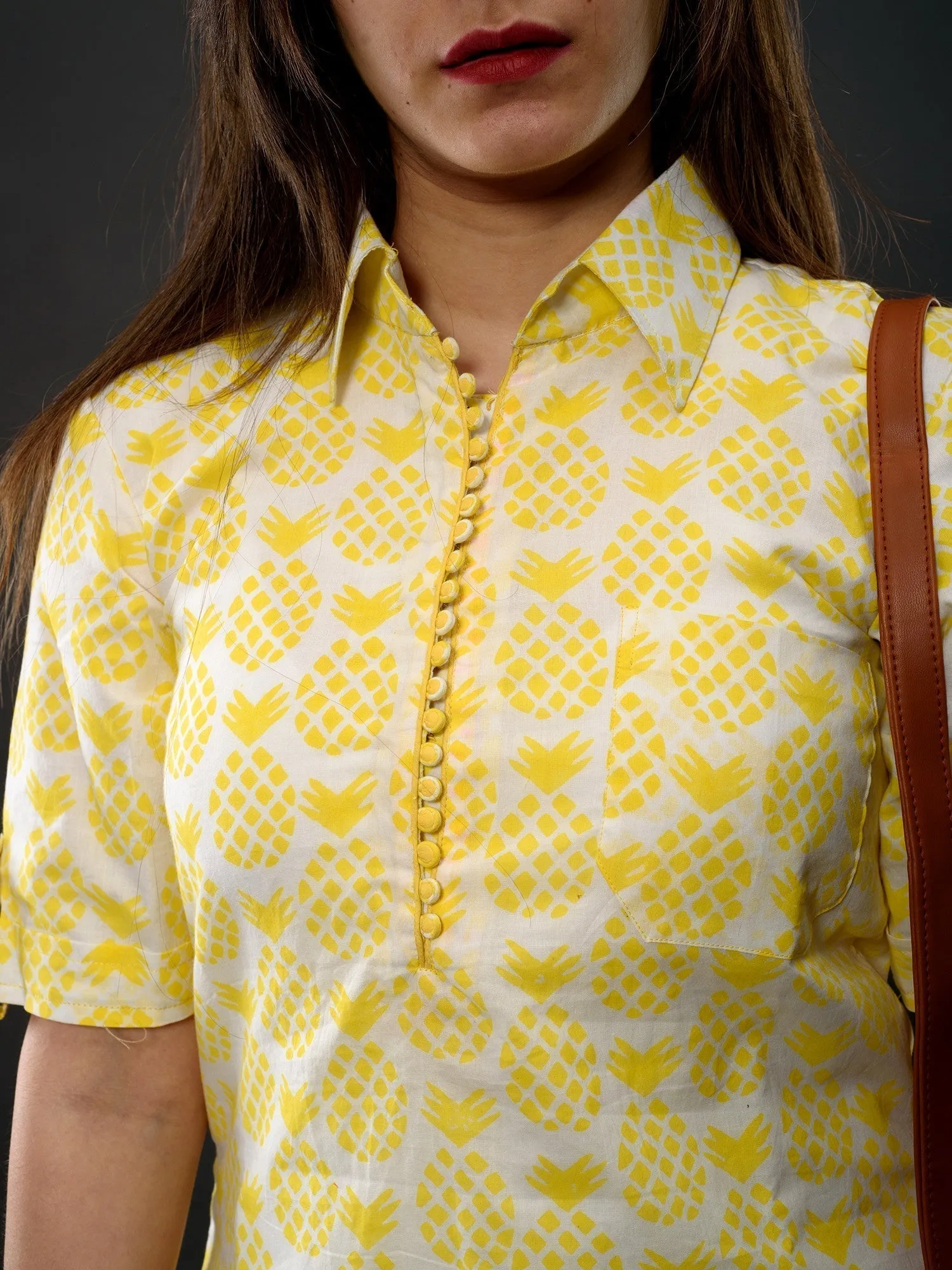 Pineapple T-shirt Dress