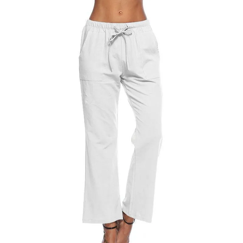 Plus Size - Wide Leg Line Pants Casual Loose Trousers Bottom (US 6-16 / S-5XL)