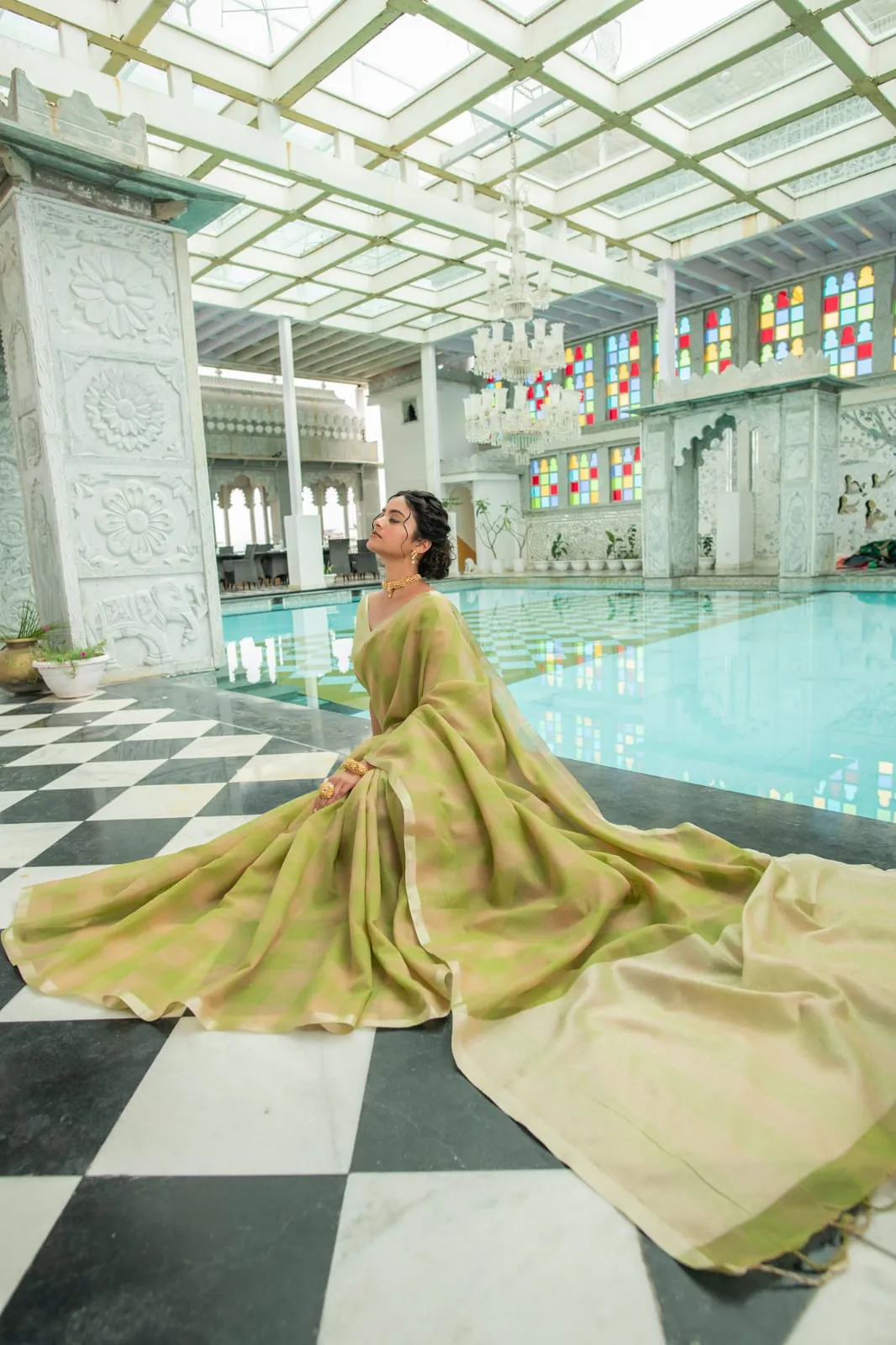 Pure Linen Saree
