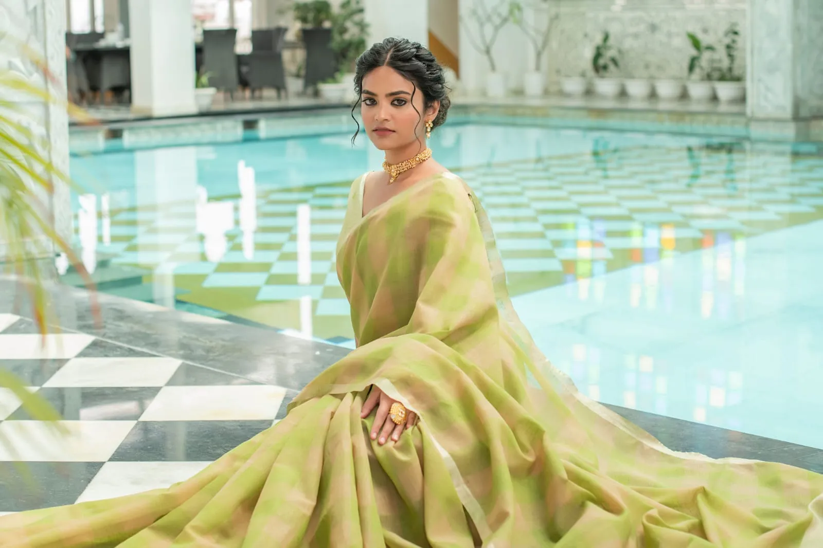 Pure Linen Saree