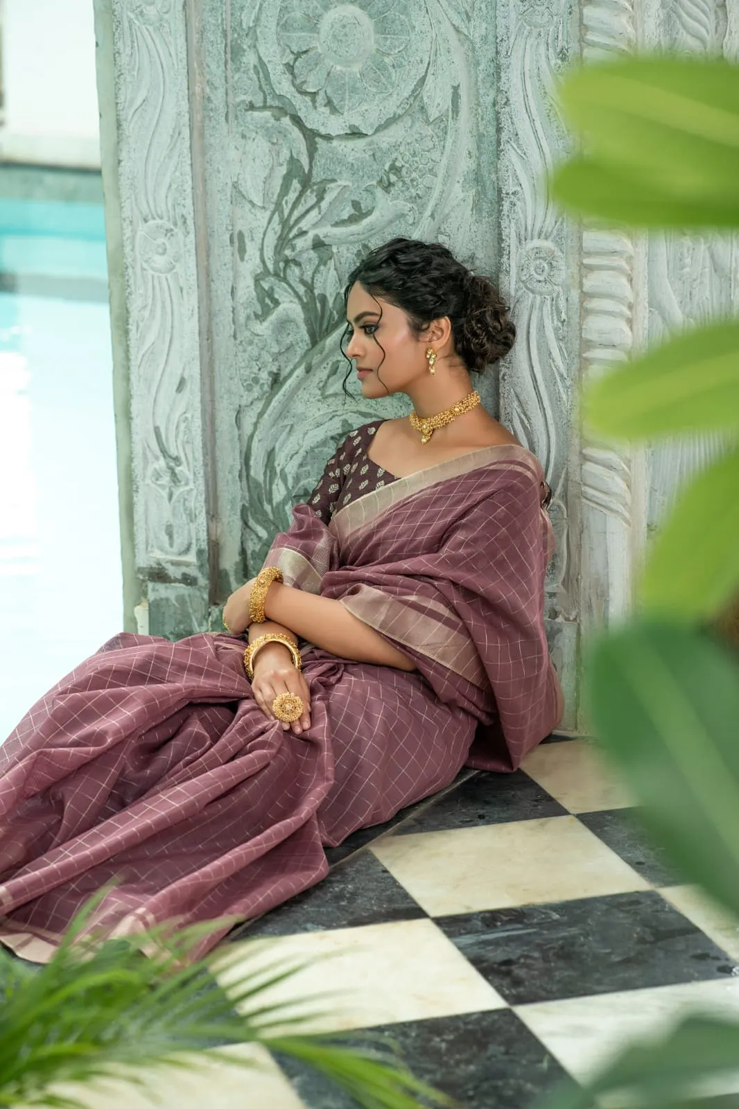 Pure Linen Saree